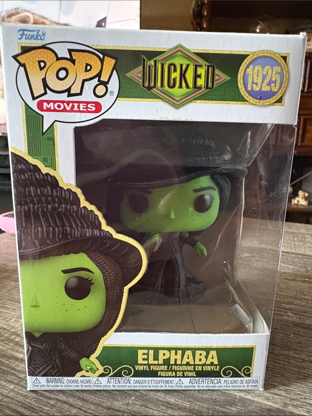 Funko Pop! Movies Elphaba Wicked Vinyl Figure - Green & Black